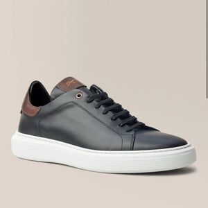 NIB Good Man Brand Legend London Black Mens Italian Leather Shoes Size 10